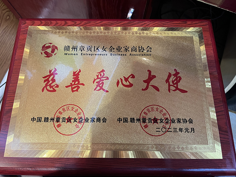 贛州章貢區(qū)女企業(yè)家商協(xié)會慈善愛心大使